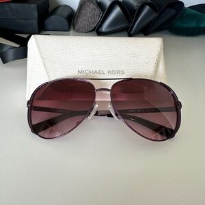 MK purple aviators - sunglasses